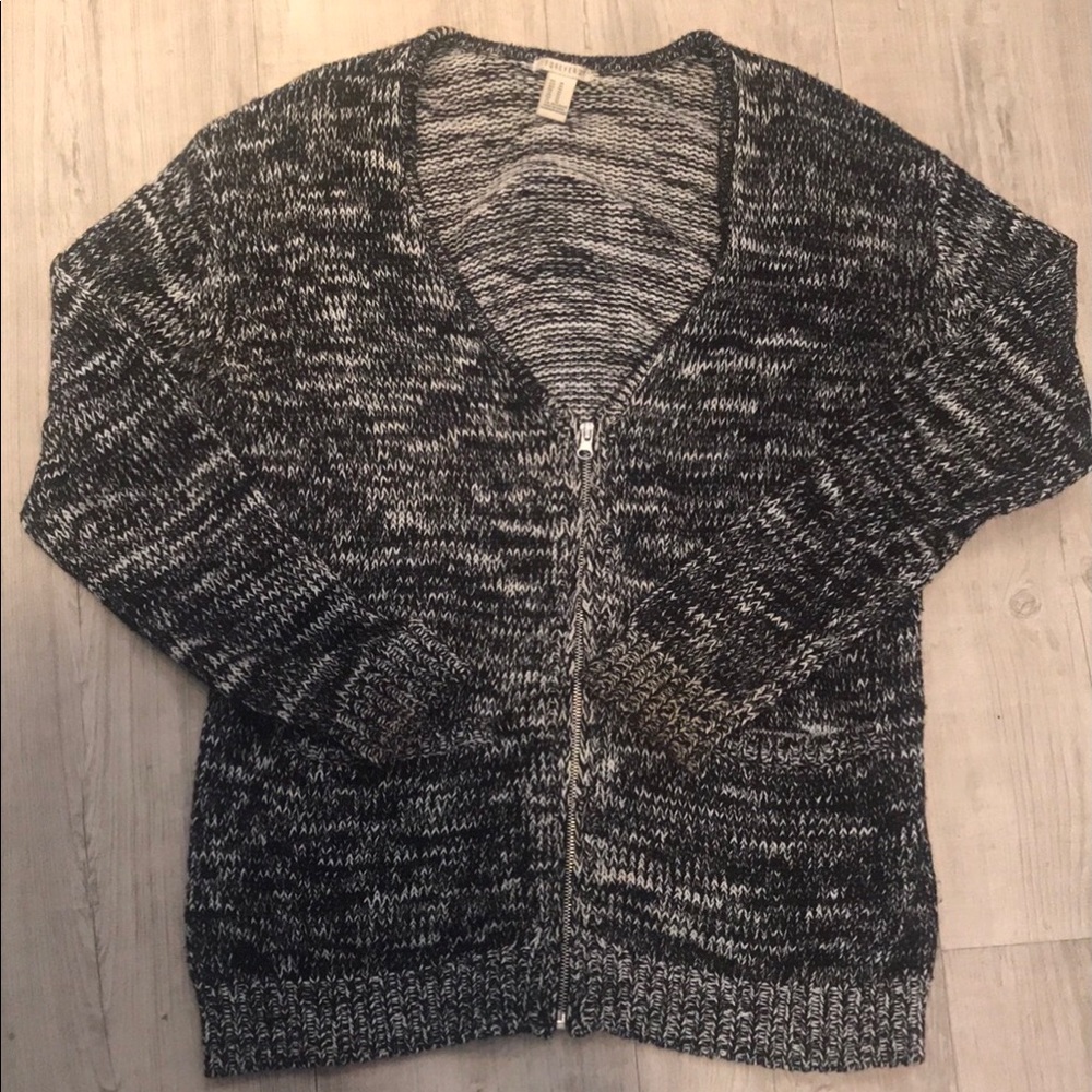 Forever 21 Zip Front Cardigan